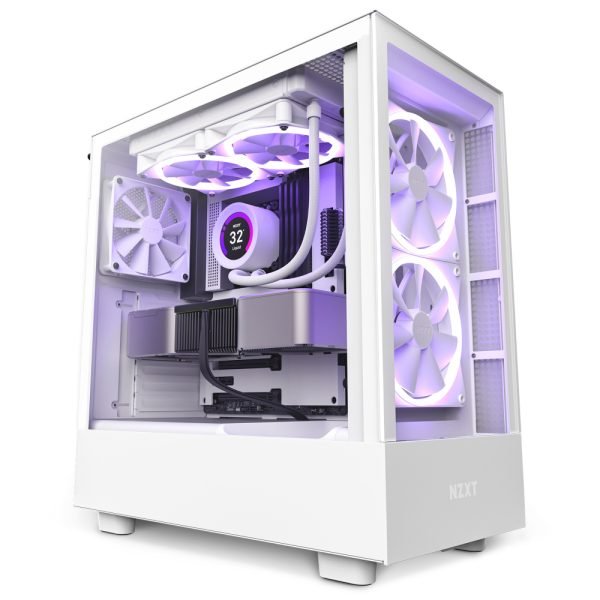 NZXT H5 Elite con Ventana RGB blanco - Imagen 2