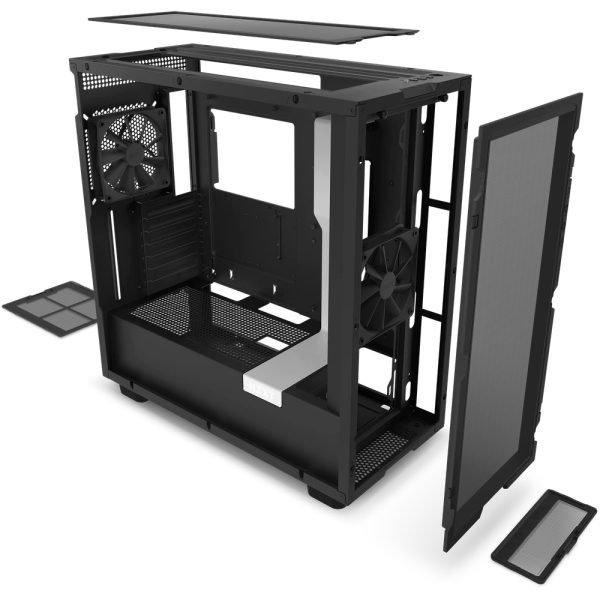 NZXT H7 Flow con Ventana negro blanco - Imagen 2
