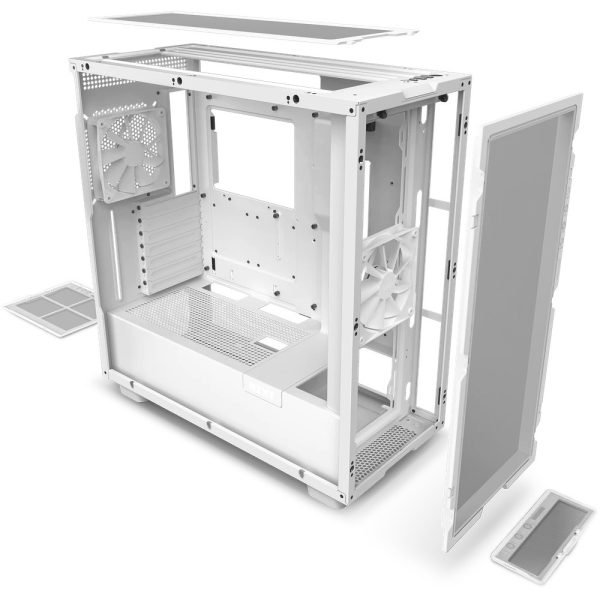 NZXT H7 Flow con Ventana blanco mate - Imagen 6