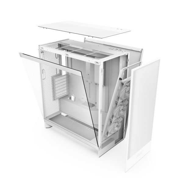 NZXT H7 Flow 2024 con Ventana BLANCO - Imagen 5
