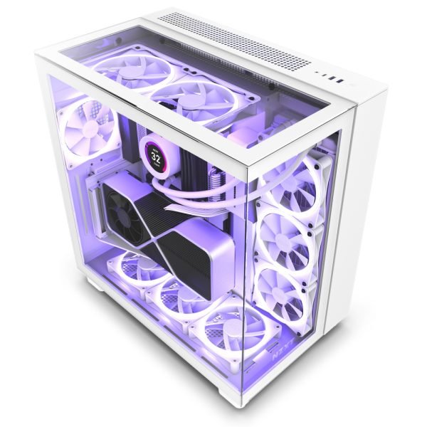 NZXT H9 Elite con Ventana RGB blanco