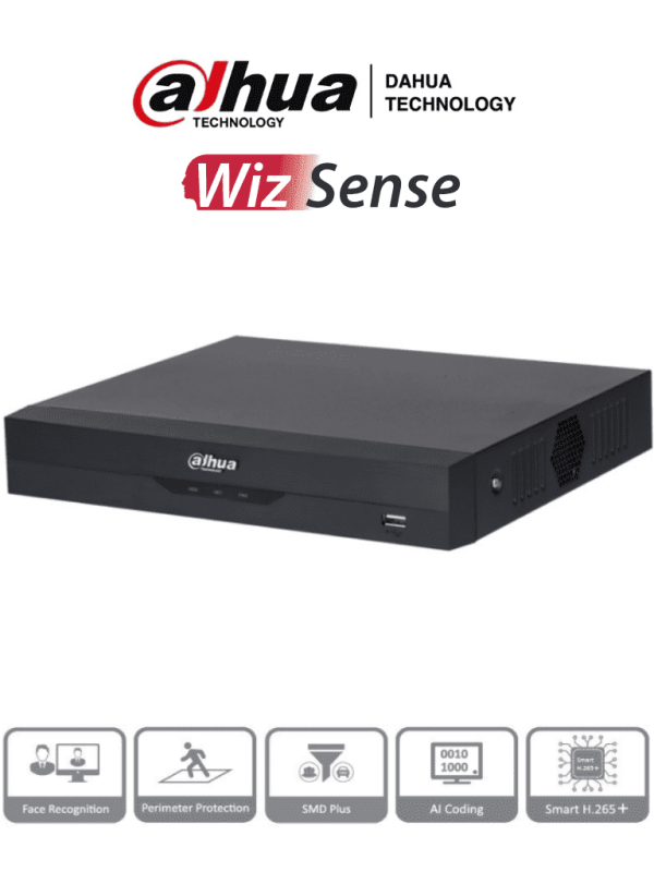 DAHUA XVR5116HS-I3 - DVR 16 Canales 5 Megapixeles Lite/ WizSense/ H.265+
